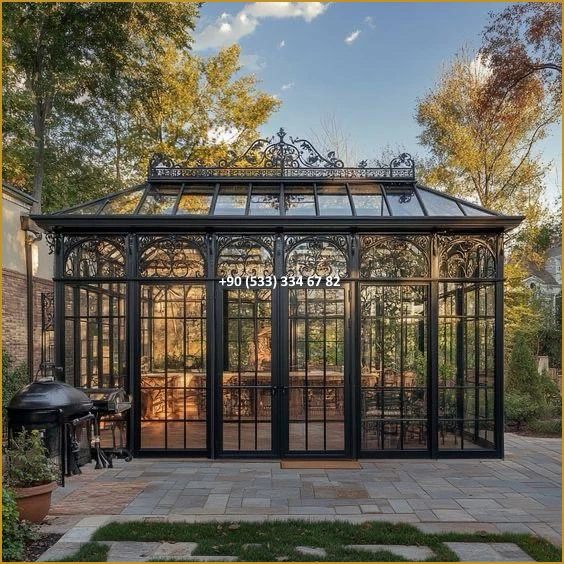 KIŞ BAHÇESİ-GAZEBO-FERFORJE KIŞ BAHÇESİ-KAMELYA-FERFORJE KAMELYA mod9034