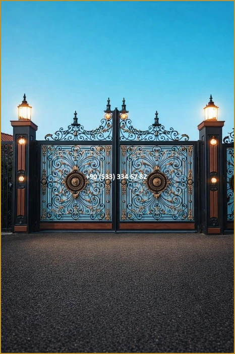 VİLLA KAPILARI-FERFORJE VİLLA KAPILAR-VİLLA GİRİŞ KAPILAR-BAHÇE KAPILARI-FERFORJE KAPILAR mod8950