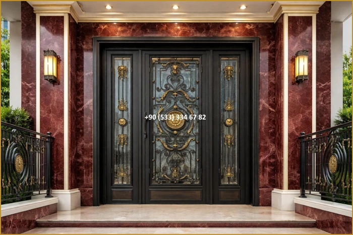 VİLLA KAPILARI-FERFORJE VİLLA KAPILAR-VİLLA GİRİŞ KAPILAR-BAHÇE KAPILARI-FERFORJE KAPILAR mod8981