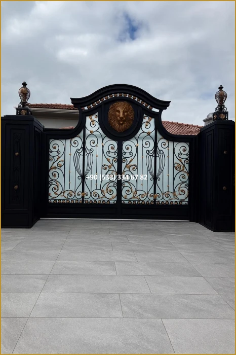 VİLLA KAPILARI-FERFORJE VİLLA KAPILAR-VİLLA GİRİŞ KAPILAR-BAHÇE KAPILARI-FERFORJE KAPILAR mod8554