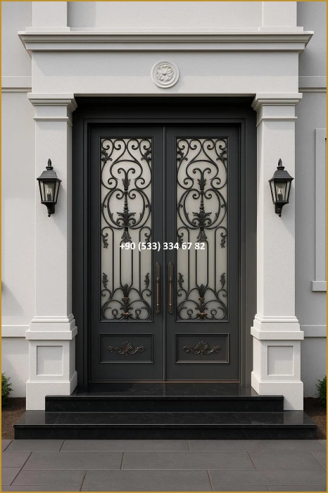 VİLLA KAPILARI-FERFORJE VİLLA KAPILAR-VİLLA GİRİŞ KAPILAR-BAHÇE KAPILARI-FERFORJE KAPILAR mod8372